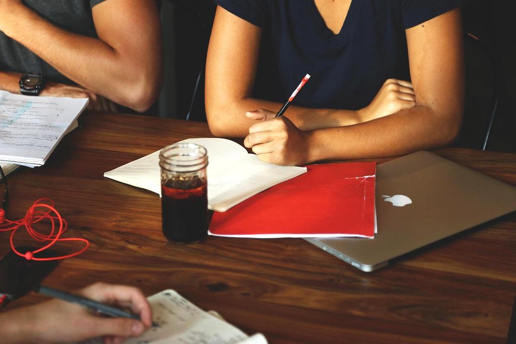 Team collaborating and innovating in a modern office